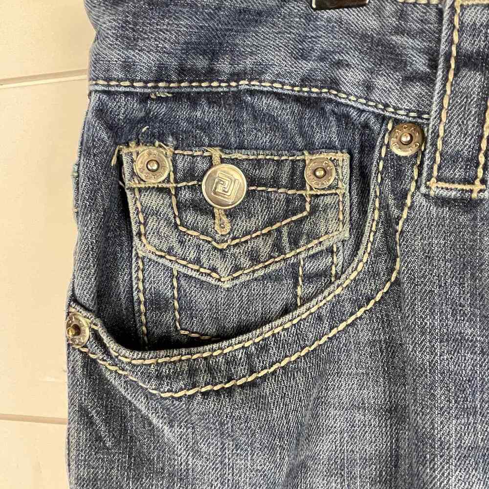 CJ Black Premium Jeans Mens 33 x 32 Relaxed Fit Straight Leg Embellished Denim - Picture 10 of 12